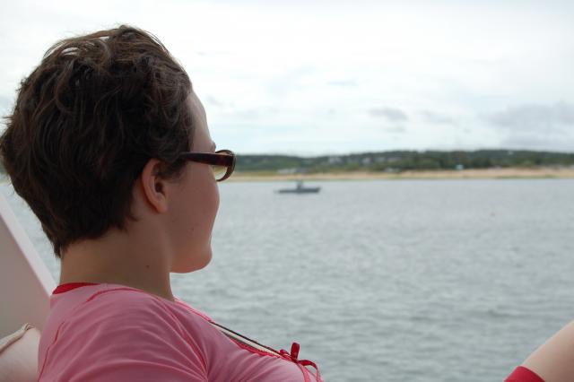 Heather on Grandpa's boat